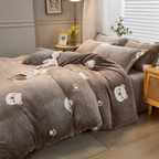 [Llevá 2 Pagá 1] Juego de Ropa de Cama en Algodón y Lana + REGALO: 2 Fundas para Almohada