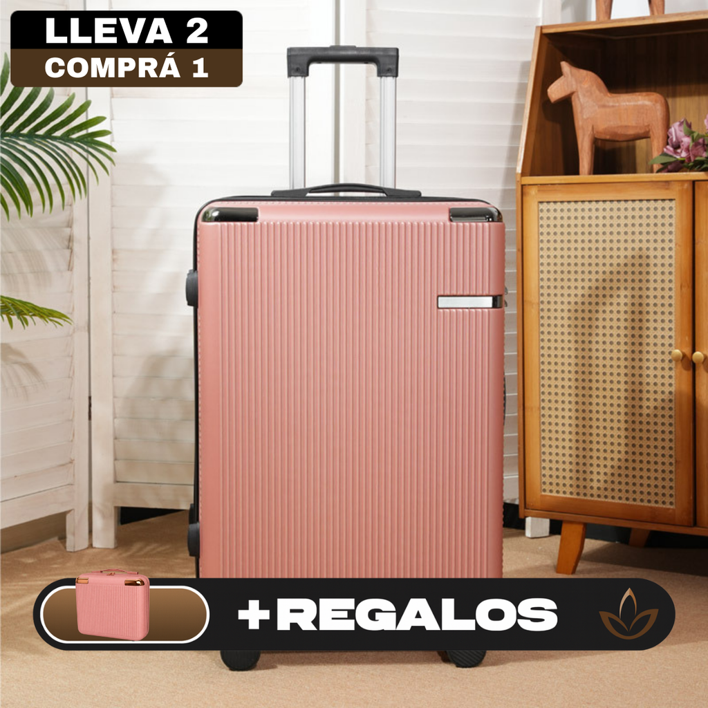 [Llevá 2 Pagá 1] Set de Viaje Imperia - Valija Premium de Policarbonato + Mini Valija de Regalo