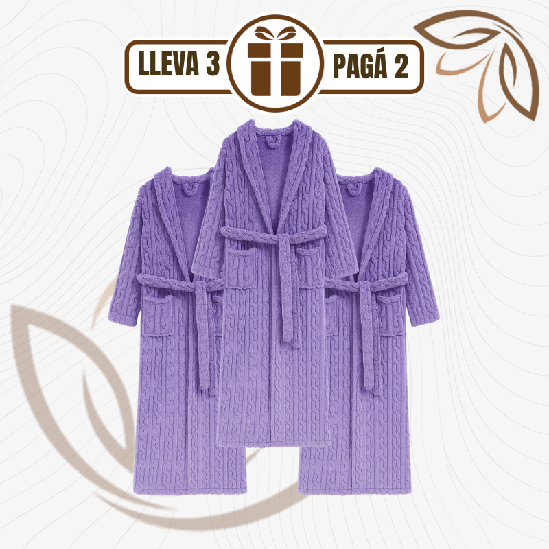 [Leve 3 e Pague 2] Roupão Feminino Aveludado Velvet 100% Algodão | Conforto e Elegância para o Inverno